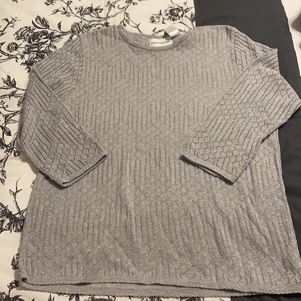 Silver Shimmer Sweater